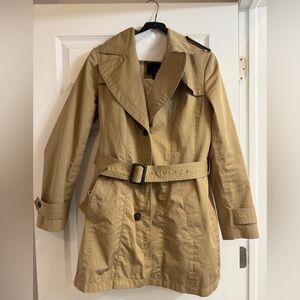 Banana Republic Khaki Trench Coat with Belt